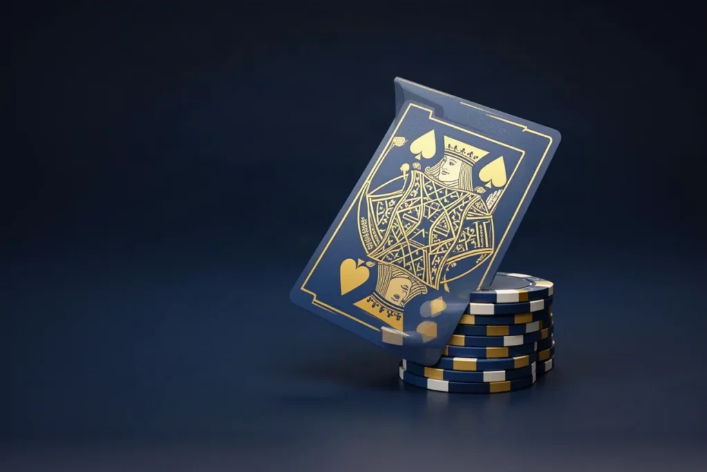 Ảnh minh hoạ quân bài dựng nghiêng cho mục hỏi đáp game bài BJ88B