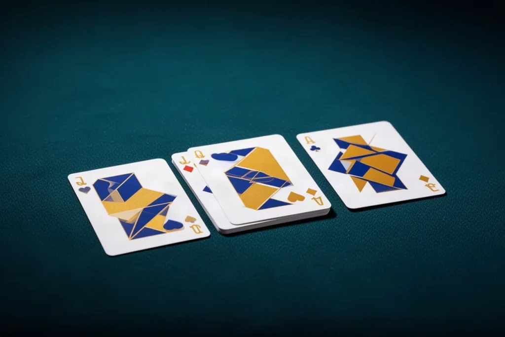 Ảnh minh hoạ bốn quân bài ngửa cho mục luật chơi game bài BJ88B