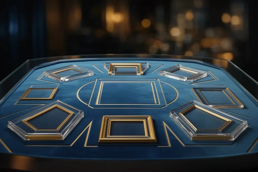 Ảnh minh hoạ mặt bàn baccarat cho mục luật chơi casino BJ88