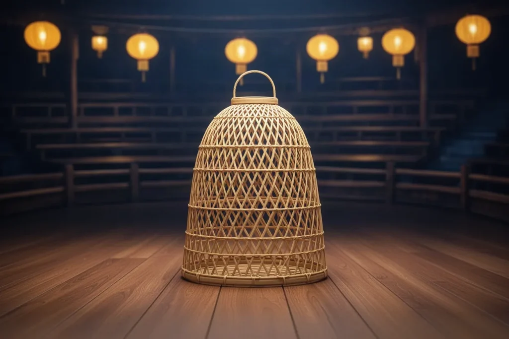 Ảnh minh hoạ lồng tre đan cho mục hỏi đáp đá gà BJ88